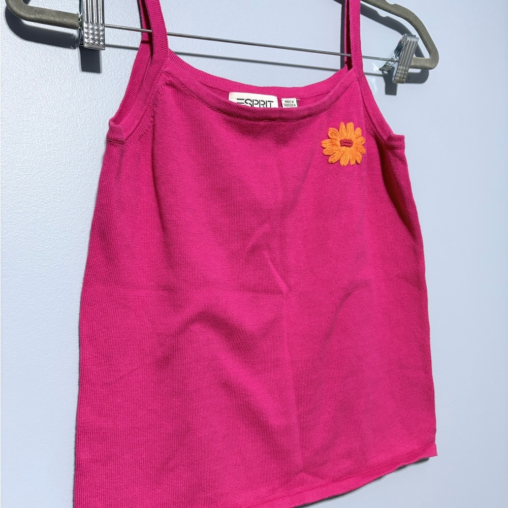 Esprit Fuchsia Camisole with Orange Flower